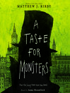 Cover image for A Taste for Monsters